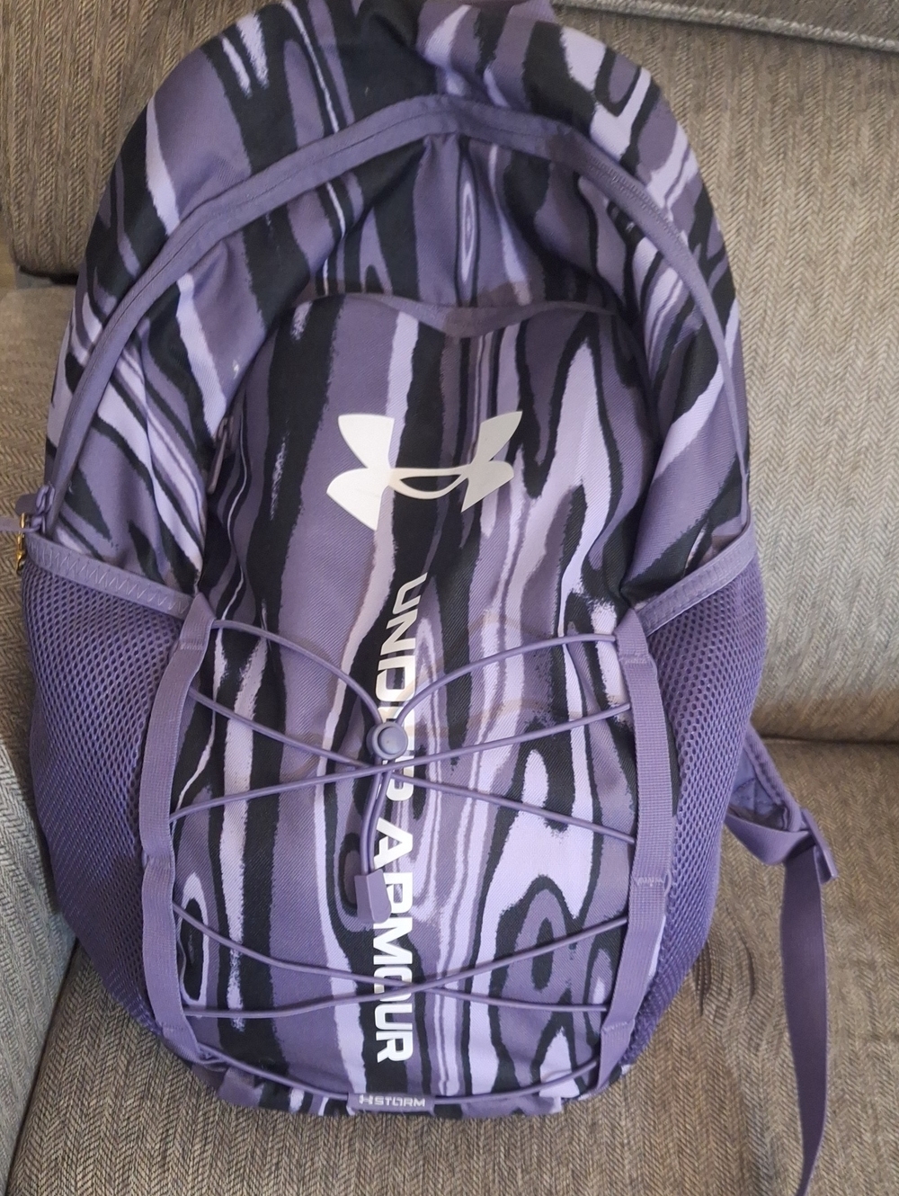 Under Armour Purple and Black Striped Men's Backpack